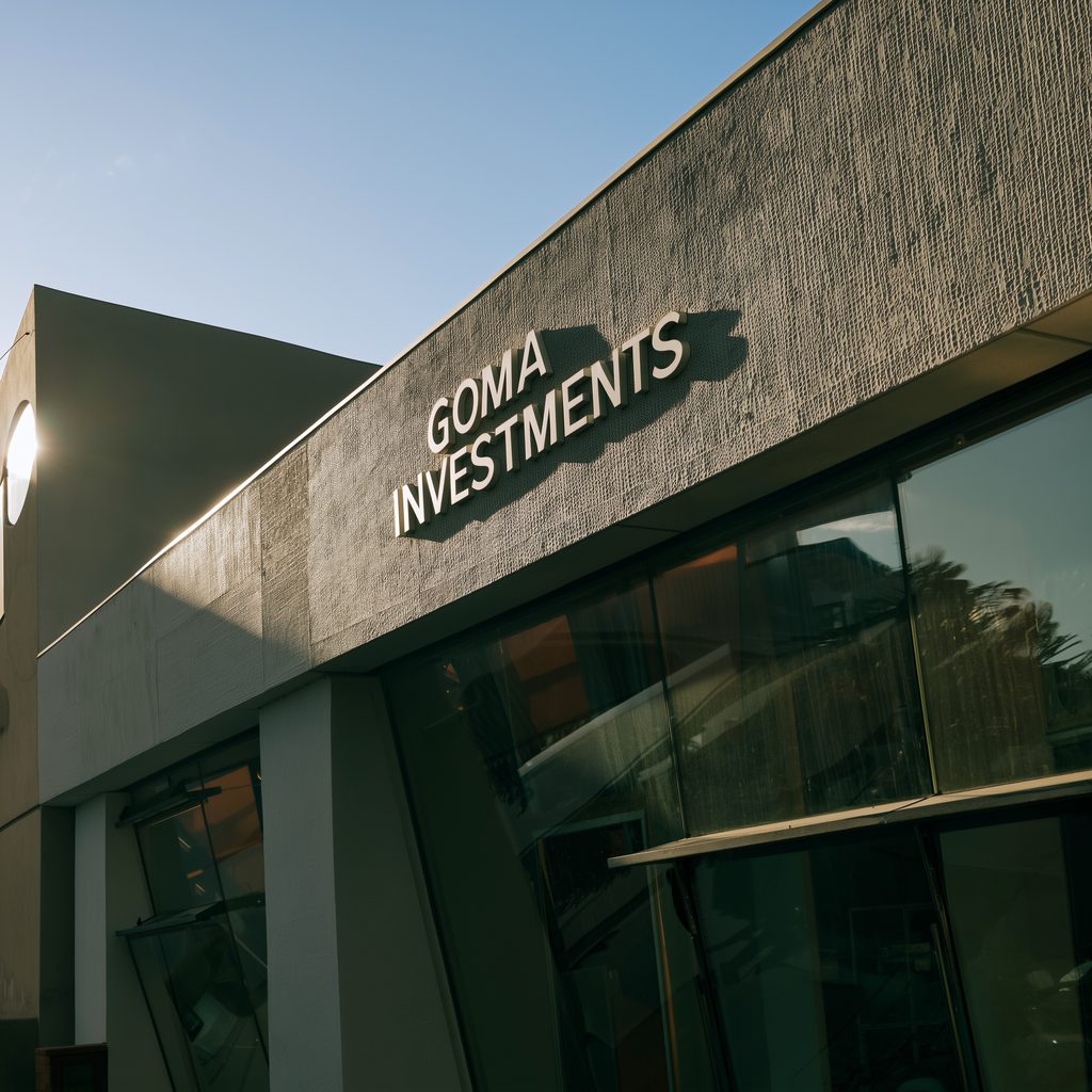 GOMA Investments head office signage in Windhoek
